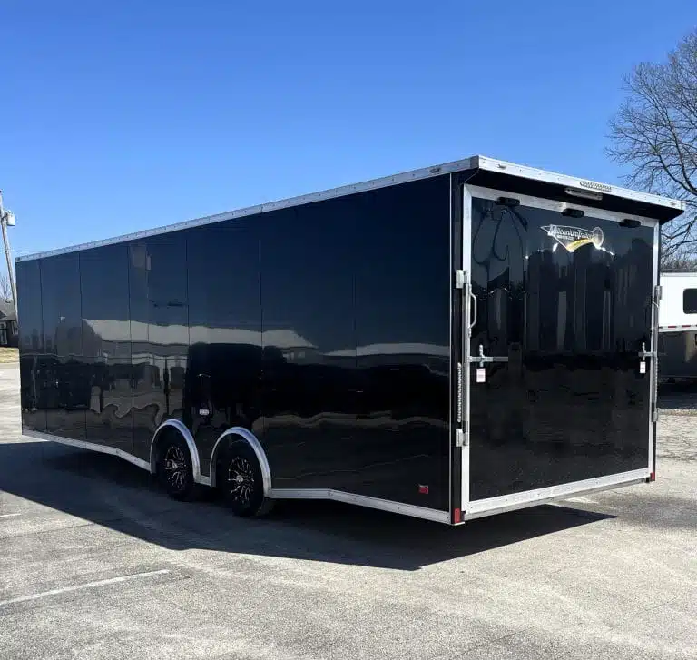 Enclosed Car Hauler 2026 26ft. Aluminum Blaze w/Finished Interior & Aluminum Wheels 1041 - side view