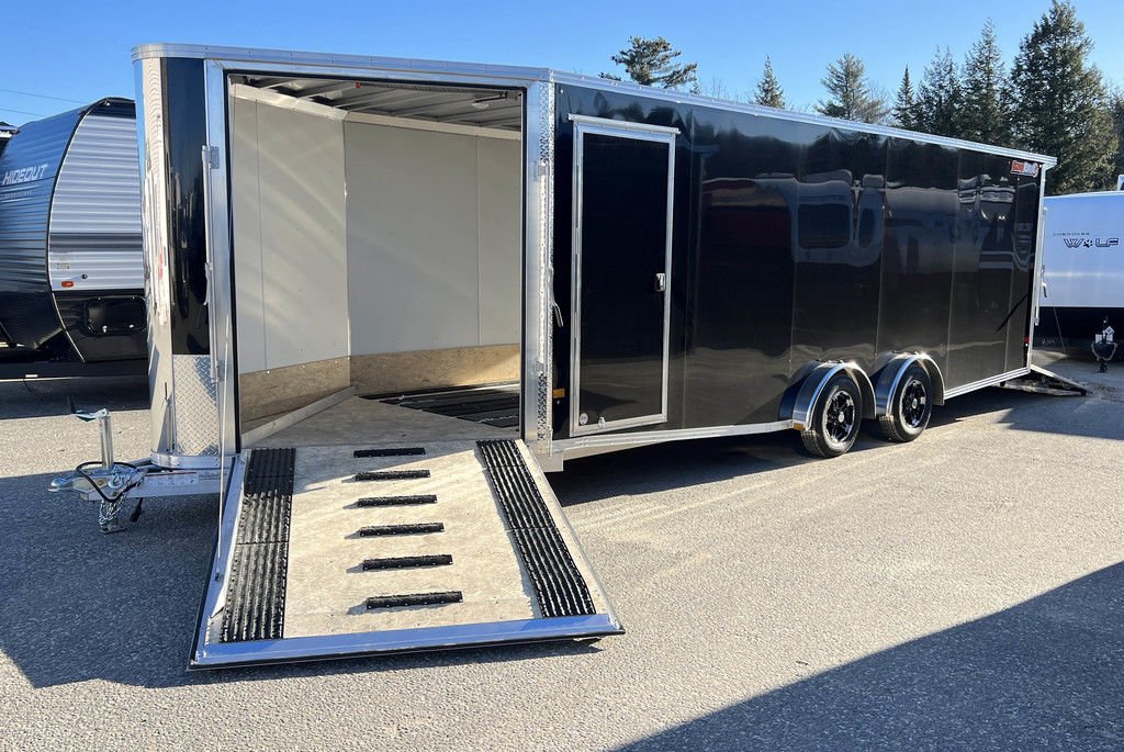 2024 Sno Pro 7.5×22 Aluminum 4-Place Drive In/Out w/Extra Height, Mats & Guides, Canopy - detail view 3