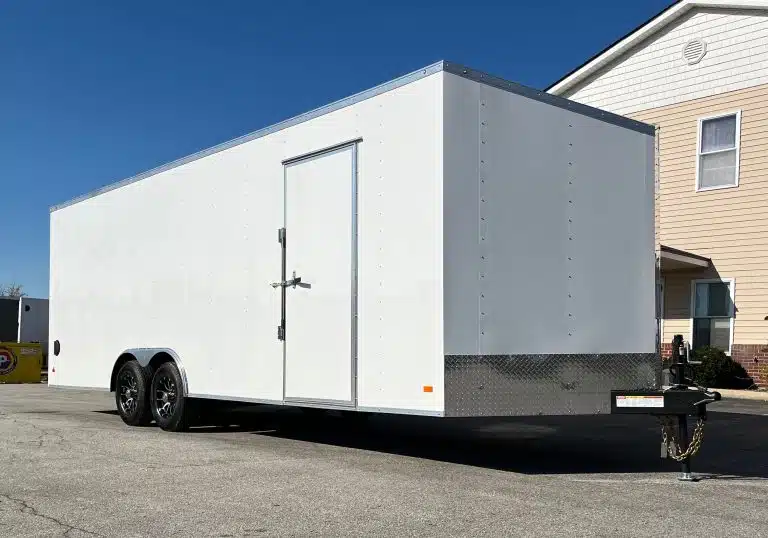 Enclosed Car Hauler 2026 24ft. Hero w/Heavy Duty Ramp Door & Aluminum Wheels 9860 - interior view