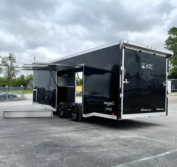 Enclosed ATC Car Trailer 2026 24ft. Aluminum ROM 450 w/Large Escape Door & LifeTrac 6106