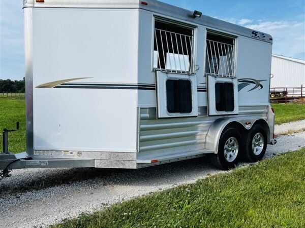 2015 4 Star 2 Horse Slant Load Bumper Pull
