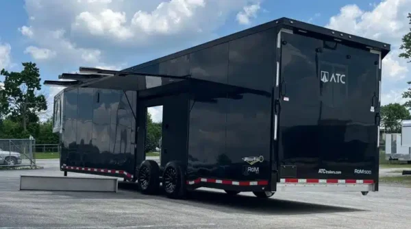 Enclosed ATC Gooseneck Car Trailer 2026 40ft. Aluminum ROM 500 w/Black Trim Package 5789
