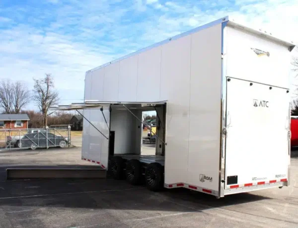 Enclosed ATC Car Trailer 2026 26ft. Aluminum Stacker ROM 800 w/Tiltable 14ft. Lift 5949