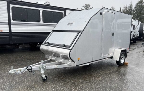 2024 Mission Trailers 60×12 Aluminum Single Place Crossover w/Galvanized Package, Rear Canopy